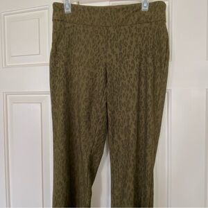 Charter Club Leopard Print Stretch Pull On Pants/Trousers Size 8